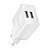 Carregador Universal Duas Portas USB Branco 2.1A Bivolt - Imagem 3