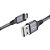 Cabo Micro USB 1,0m Nylon Trançado Cinza - Imagem 2