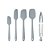 Kit Utensílios Silicone Espátula Pegador Confeitaria 5 Peças - Imagem 6