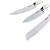 Conjunto 3 Facas Kit Em Inox Esmaltado Cabo Antiderrapante - Imagem 4