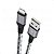 Cabo Lightning Ultra Resistente 1,5m Nylon Trançado Titanium - Imagem 3
