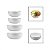 Kit 4 Tigelas Bowl 500ml e 700ml Melamina Cumbuca - Imagem 1