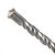 Jogo 4 Brocas SDS Plus 6X160 mm Aço Carbono Tungstênio - Imagem 3