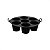 Kit 3 Forma Cesto Silicone Air Fryer Cupcake Muffin Preto - Imagem 2