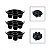 Kit 3 Forma Cesto Silicone Air Fryer Cupcake Muffin Preto - Imagem 1