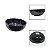 Tigela Bowl 500ml Melamina Preta Cumbuca Caldo Sopa - Imagem 1