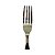 Kit 6 Garfos Linha Legna Aço Inox Madeira - Imagem 3