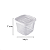 Pote de Plastico Quadrado 1,2L - Imagem 2