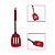 Espátula Silicone Inox Vermelho Linha Facile - Imagem 1