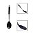 Colher Servir Silicone Inox Preto Linha Facile - Imagem 1
