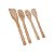 Kit Utensílios Cozinha Bambu Natural Colher Espátula 4 Peças - Imagem 2