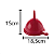 Funil Grande de Plastico Vermelho 12,5cm - Imagem 3