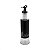 Azeiteiro Vinagreiro Preto Com Dosador Vidro Inox 300ml - Imagem 3