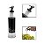 Azeiteiro Vinagreiro Preto Com Dosador Vidro Inox 300ml - Imagem 1