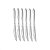 Kit 6 Facas De Mesa Aço Inox Jogo Talheres - Imagem 2