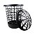 Cesto Telado Preto Para Roupas 51 L - Imagem 3