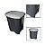 Lixeira Preta Com Pedal 14/15L - Imagem 1