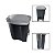 Lixeira Preta Com Pedal 7L - Imagem 1