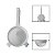 Peneira Plástica Branca 12cm para Cozinha - Imagem 1