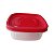 Pote Quadrado Com Tampa Clic 580ML - Imagem 4