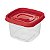 Pote Quadrado Com Tampa Clic 500ML - Imagem 2