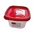Pote Quadrado Com Tampa Clic 500ML - Imagem 3