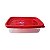 Pote Retangular Com Tampa Clic 620ML - Imagem 2