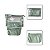 Necessaire Feminina Verde Kit com 3 Peças - Imagem 1