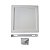 Painel Led Sobrepor Quadrado 18W 19,5 X 19,5 Luz Branca Fria - Imagem 5