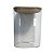 Pote Vidro Borossilicato Retangular 2 L Grande Tampa Bambu - Imagem 2