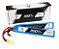 BATERIA LIPO ULTRA - 7.4V/2S 2 PACK - 1100MAH - 20C/40C - Imagem 2