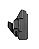 COLDRE INVICTUS KYDEX IWB 2.0 CANHOTO GLOCK COMPACT PRETO - Imagem 1