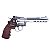 REVOLVER AIRGUN DELTA 702S 6" FULL METAL NIQUELADO CO2 4.5MM - Imagem 1