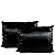 Duo Fronhas de Cetim Anti Frizz Preta Com Zíper Queen Size 55x70 - Soulta - Imagem 1