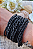 Pulseira Miçanga e Fecho de Madeira - Preto - Imagem 2