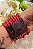Pulseira Miçanga e Fecho de Madeira - Vermelho - Imagem 3
