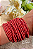 Pulseira Miçanga e Fecho de Madeira - Vermelho - Imagem 2