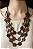 Colar Boho Discos de Coco - Imagem 2