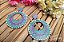 Brinco Mandala Turquesa MDF - Imagem 1