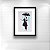 Quadro Decorativo Umbrella Girl Cinza Sala Quarto Barato - Imagem 2