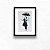Quadro Decorativo Umbrella Girl Cinza Sala Quarto Barato - Imagem 4