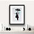 Quadro Decorativo Umbrella Girl Cinza Sala Quarto Barato - Imagem 3