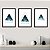 Kit Conjunto Quadros Triângulos Figuras Geométricas Para Sala - Imagem 2