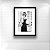 Quadro Decorativo Audrey Hepburn Para Sala Quarto PB Lindo - Imagem 2