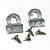 Pendurador De Quadros Alheta N2 Com Parafusos 10 Unid. - Imagem 4