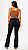 Calça jeans preta feminina boot cut Oppnus 00081 - Imagem 3