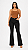 Calça jeans preta feminina boot cut Oppnus 00081 - Imagem 1