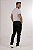 Calça jeans preta masculina regular 00319 - Imagem 2