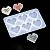Molde de Silicone Artesanato Coração Pixel Resina - Imagem 3
