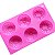Forma Molde de Silicone Sabonete Artesanal 6 Cavidades Flor Floral S16 - Imagem 2